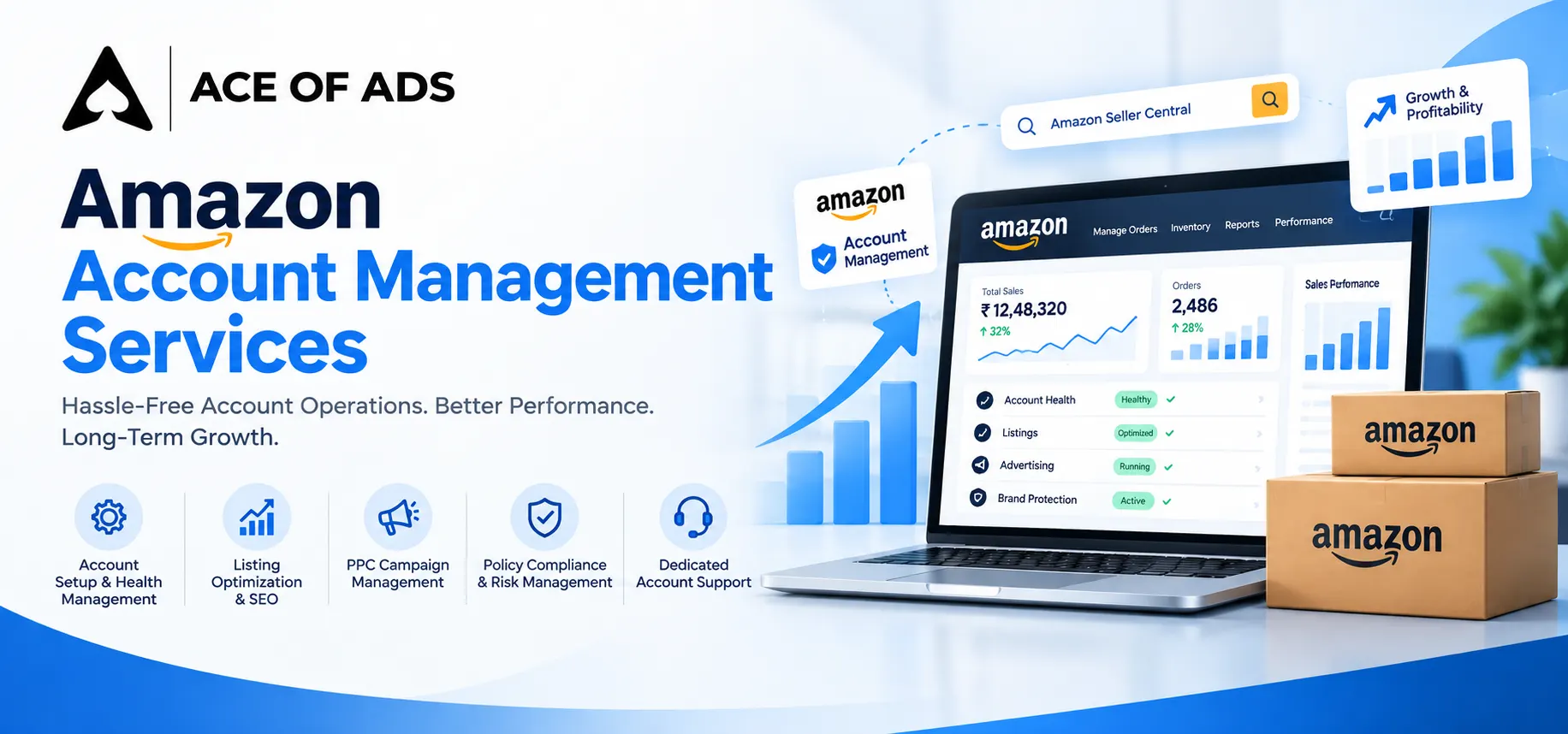 Amazon Account Management Services in India - Ace of Ads